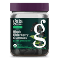 Gaia Herbs, Adult Daily Gummies, Organic, Vegan, Sambucus Black Elderberry Supplement for Daily Immune and Antioxidant Support, 40 Count (Pack of 1)