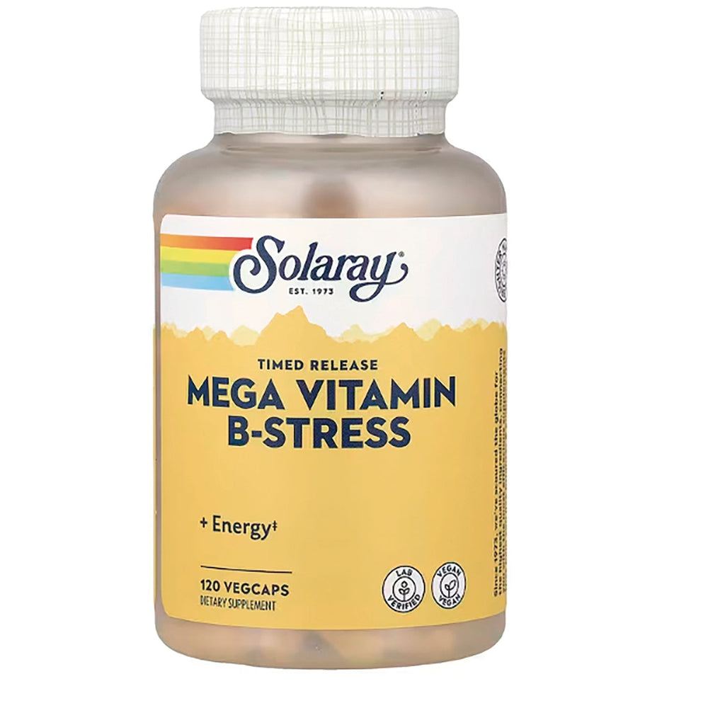 SOLARAY B Stress AM Two Stage Timed Release Supplement | 120 Count
