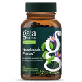 Gaia Herbs Nootropic Focus - Brain & Cognitive Support Supplement to Help Maintain Healthy Concentration* - with Saffron, Lemon Balm & Spearmint - 40 Liquid Phyto-Capsules (Up to 20-Day Supply)