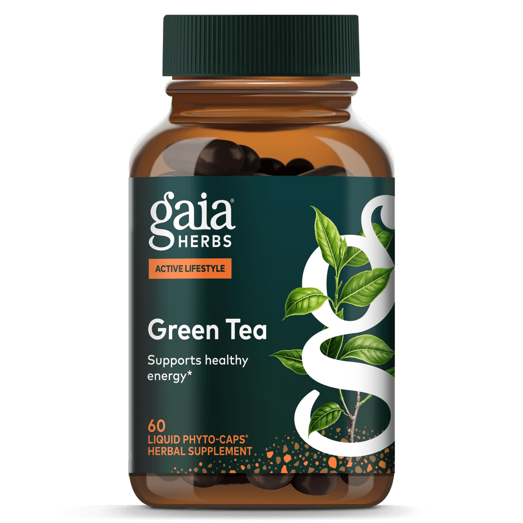 Gaia PRO Green Tea - Green Tea Herbal Supplement - with Organic Green Tea Leaf and Extract - 60 Vegan Liquid Phyto-Capsules (30 Servings)