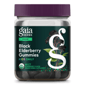 Gaia Herbs GaiaKids Black Elderberry Daily Gummies for Kids - Delicious Immune Support Supplement - Certified Organic Black Elderberries for Immune System Support - 40 Gummies (40-Day Supply)
