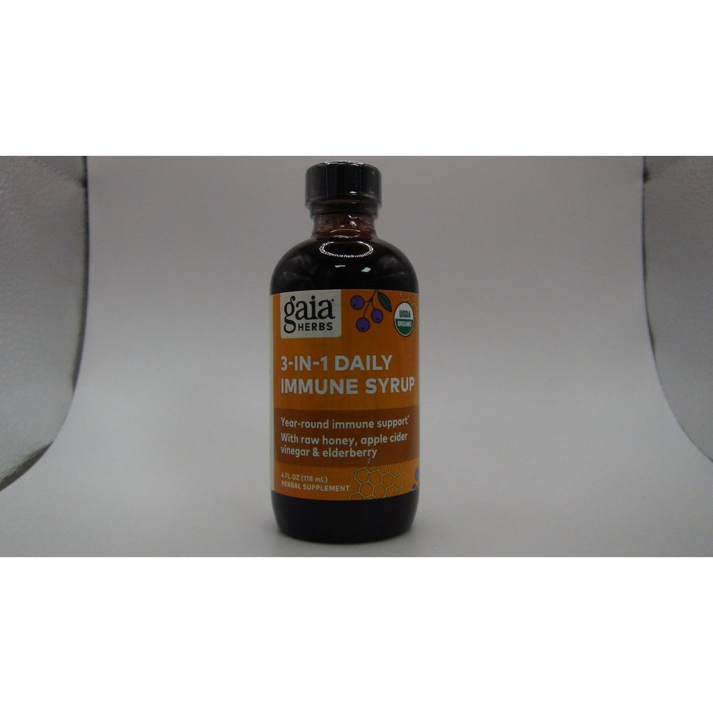 Gaia Herbs Black Elderberry Syrup Adult Daily - Immune Support Supplement - 3 Fl Oz (9-Day Supply)