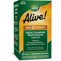 Nature's Way Alive! Max3 Potency Multivitamin, Support Daily Energy Metabolism*, 60 Tablets