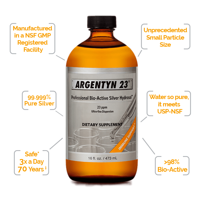 Argentyn 23 Bio-Active Silver Hydrosol 8oz Liquid