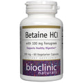 Bioclinic Naturals Betaine HCL with Fenugreek - 60 Veggie Capsules