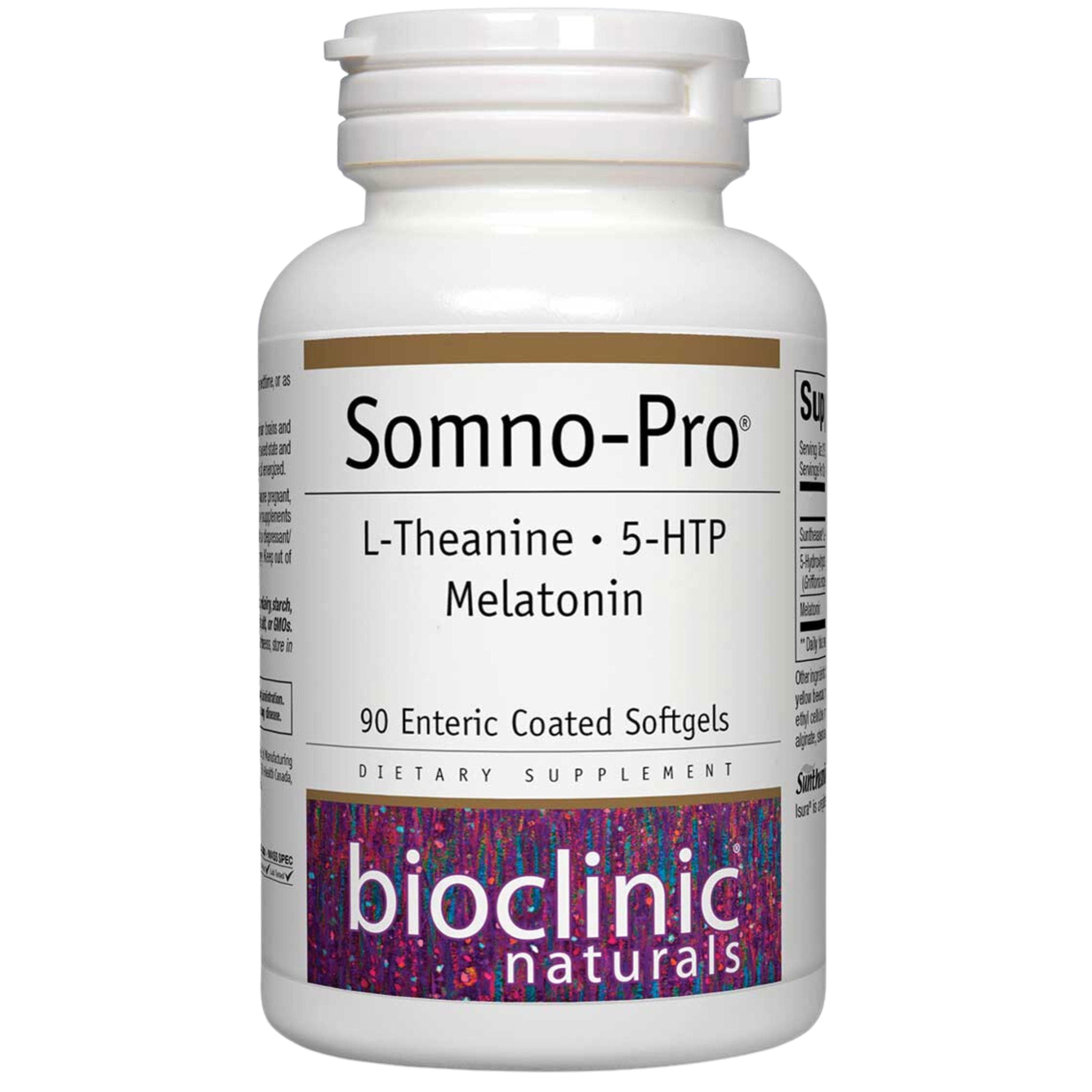 Bioclinic Naturals Somno-Pro L-Theanine 5-HTP Melatonin 90 Softgels - B00GZRR53C