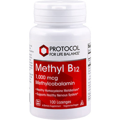 Protocol For Life Balance Methyl B12 1,000 mcg 100 Lozenges - P0495