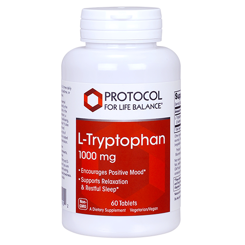 Protocol For Life Balance L-Tryptophan 1000 Mg 60 Tablets - P0169