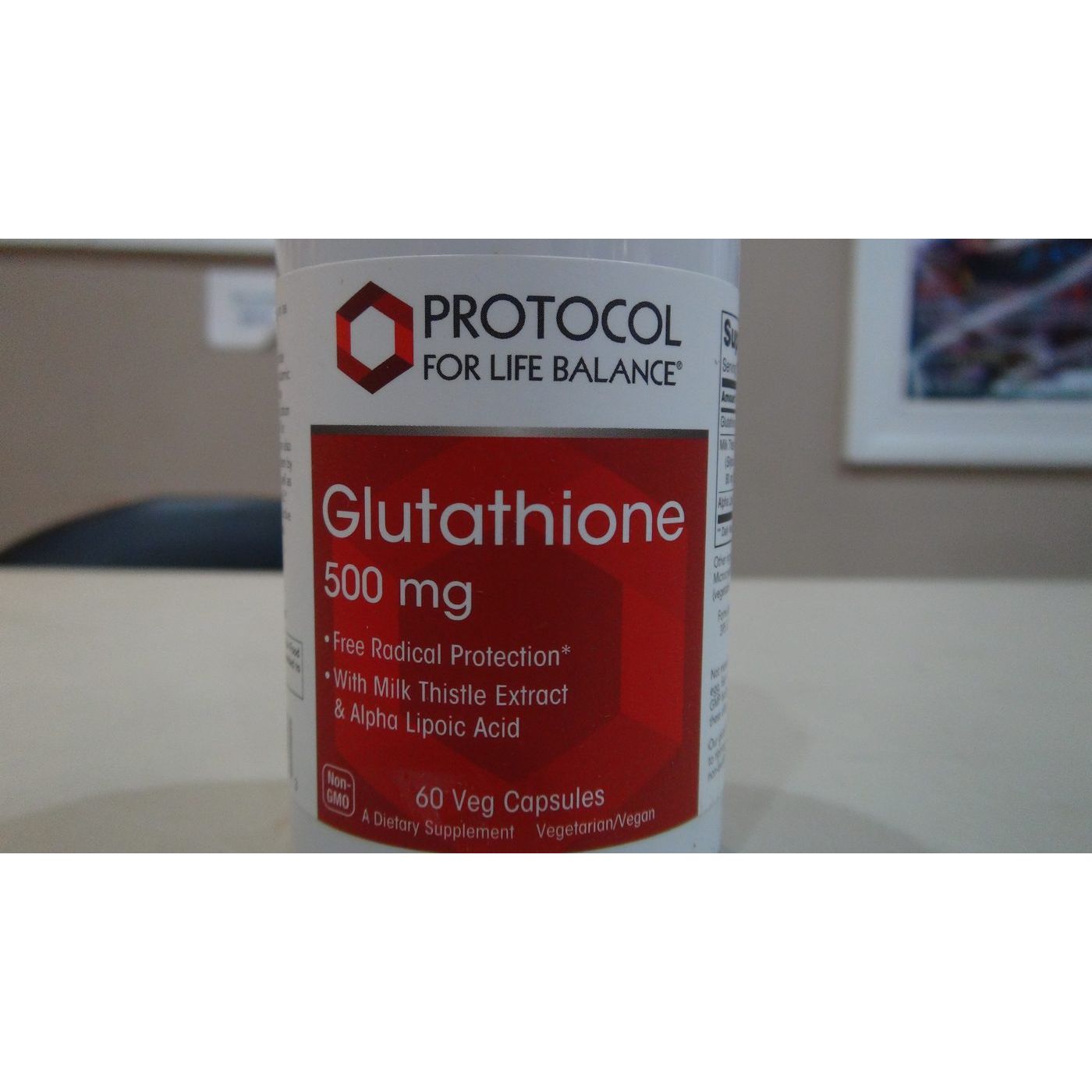Protocol For Life Balance Glutathione 500mg 60Vcap - P0104