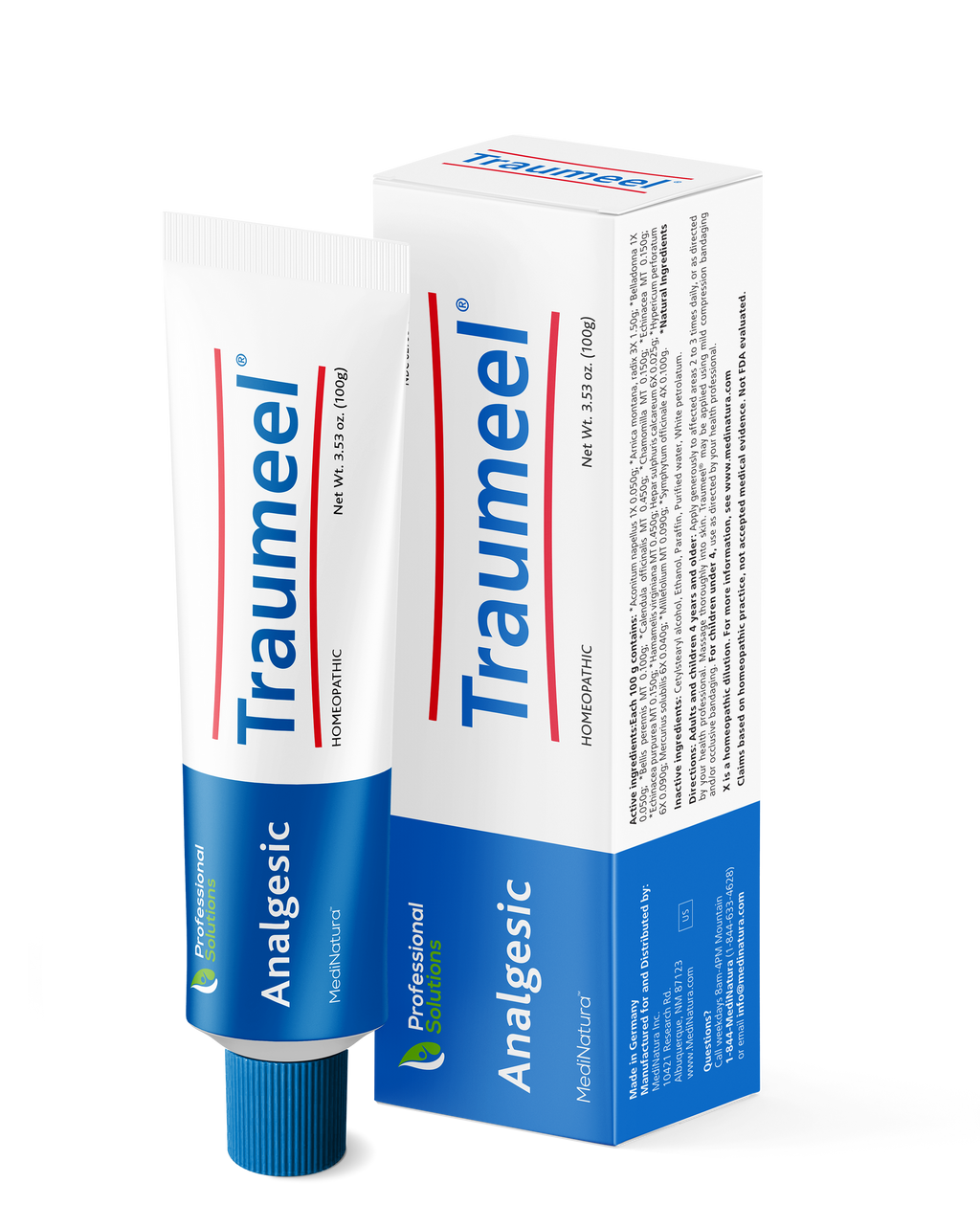 MediNatura Traumeel RX Ointment 100 Grams 3.53 oz