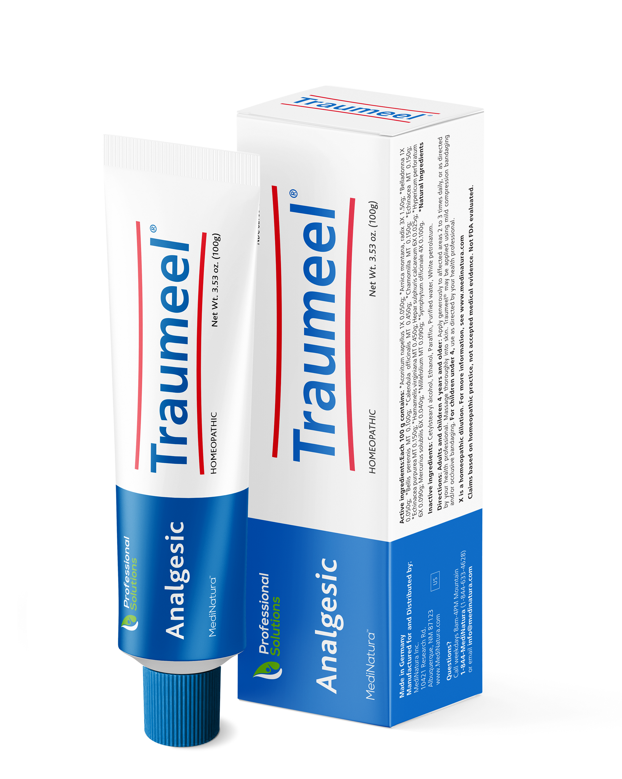MediNatura Traumeel RX Ointment 100 Grams 3.53 oz