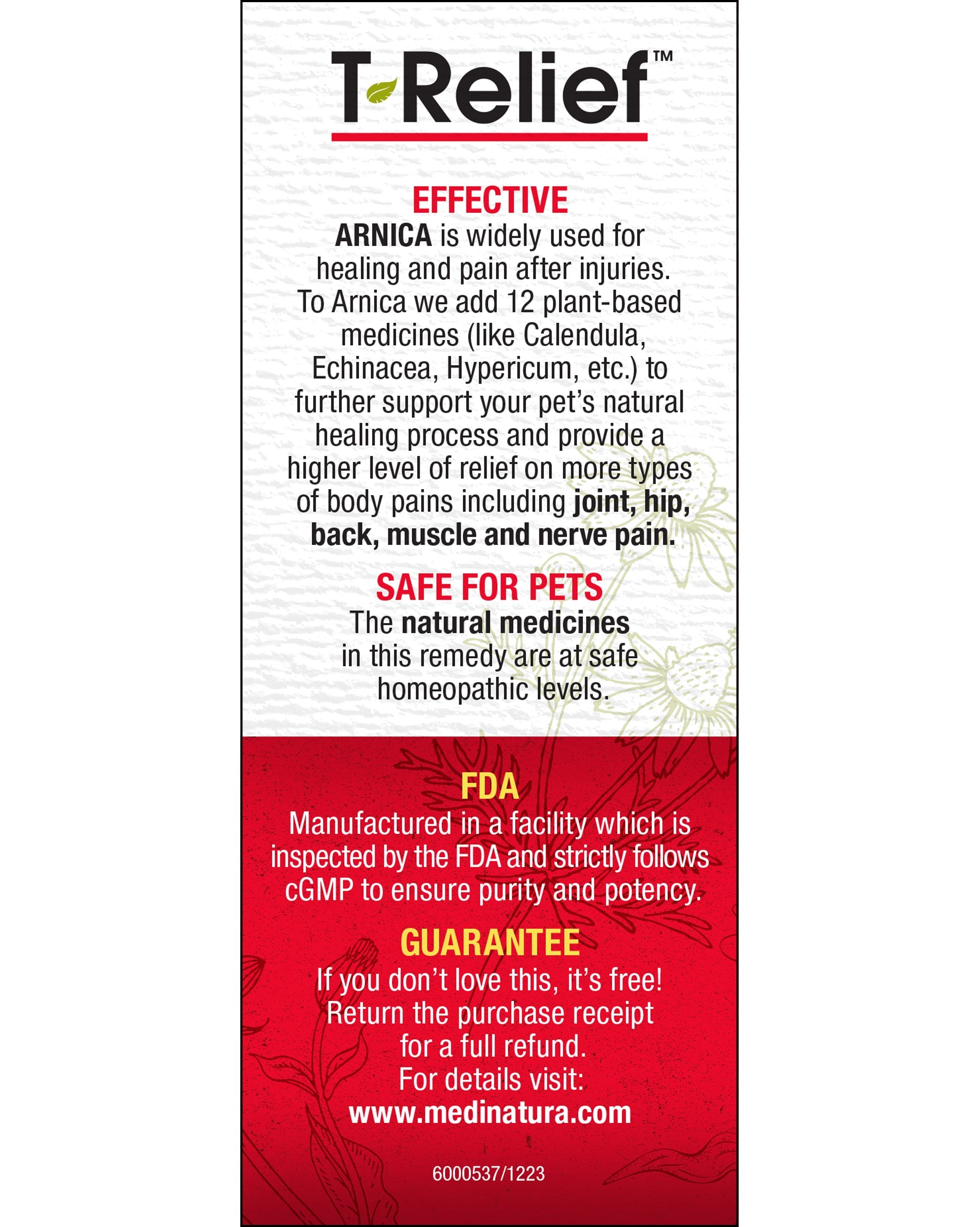 MediNatura T-Relief Pet Pain 90 Tablets