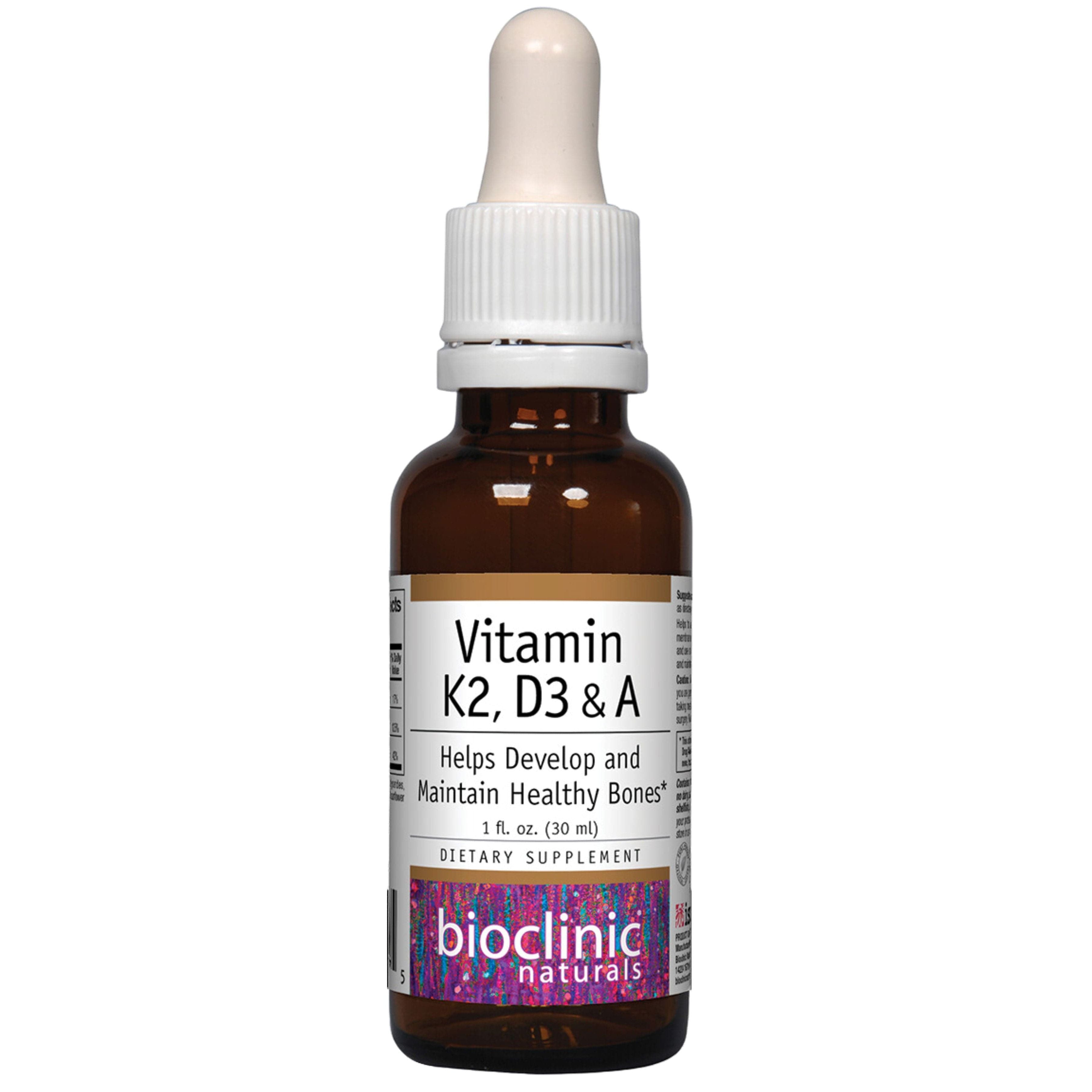 Bioclinic Naturals Vitamin K2, D3 & A 1oz