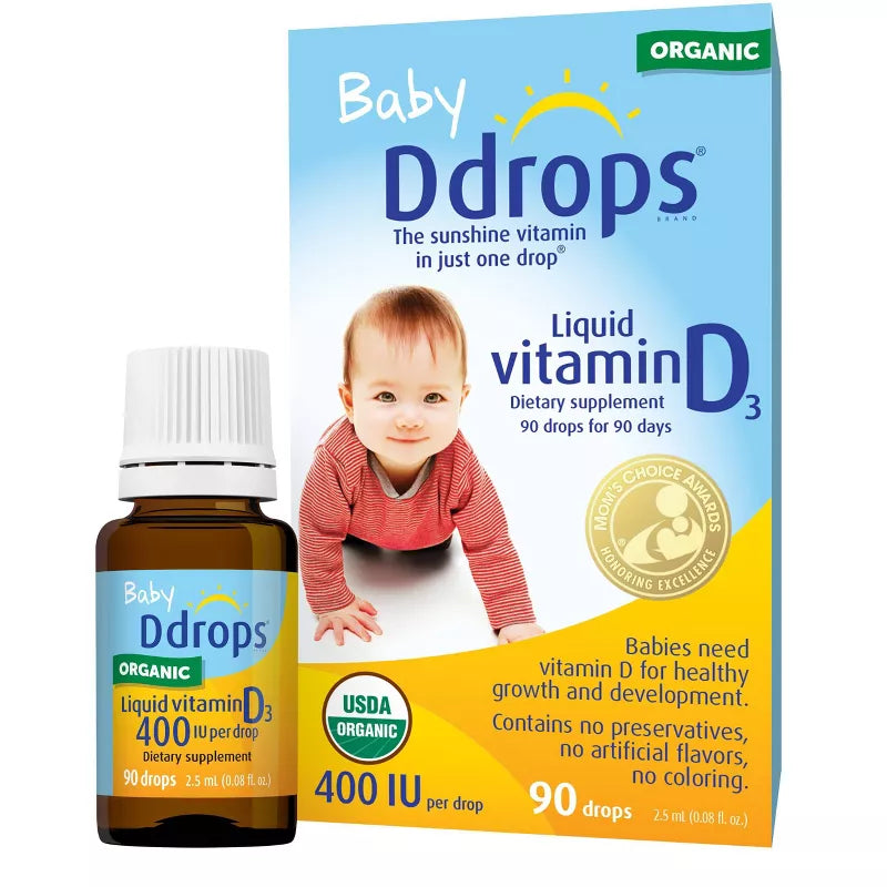 Genexa Infant Vitamin D3 400IU Organic Vanilla Flavor .10 Oz