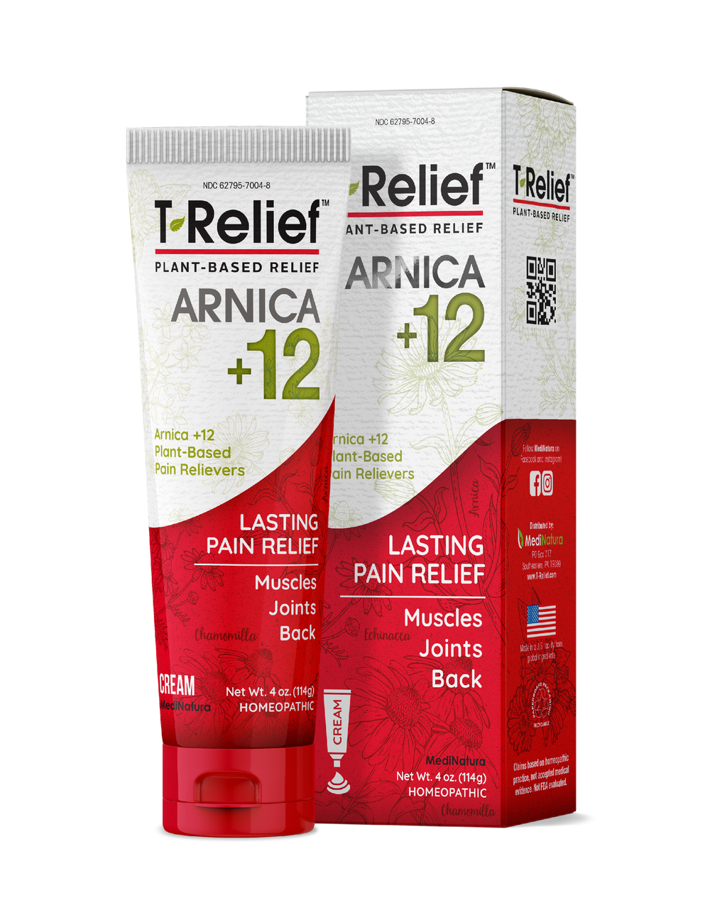 Medinatura T-Relief Arnica +12 Arthritis Pain Cream 4 oz