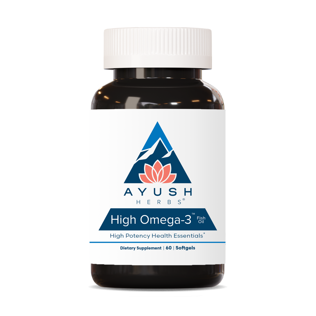 Ayush Herbs High Omega-3  60gels - 2 Pack