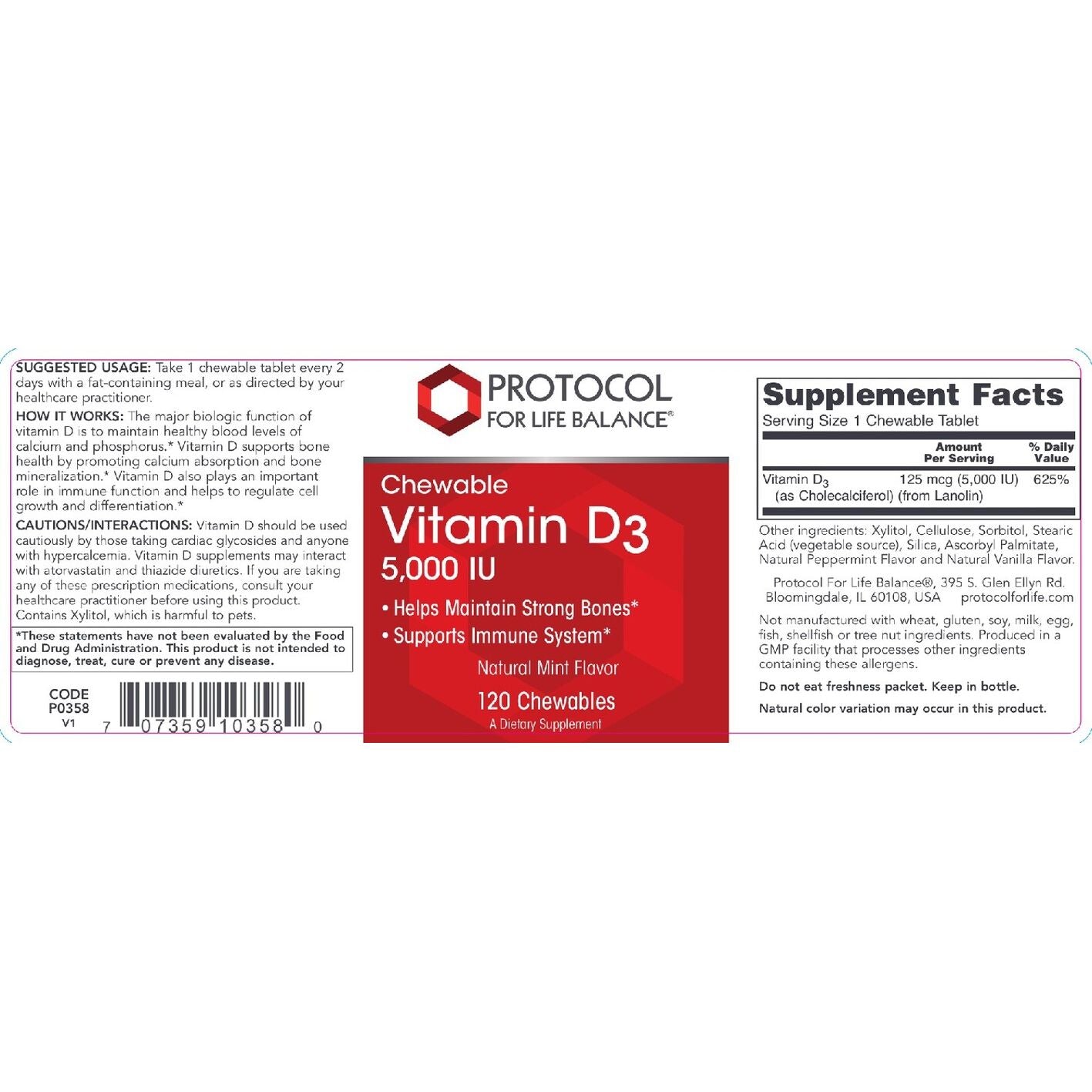 Protocol For Life Balance MK-7 Vitamin K2 300 mcg 60 Tablets - P0994