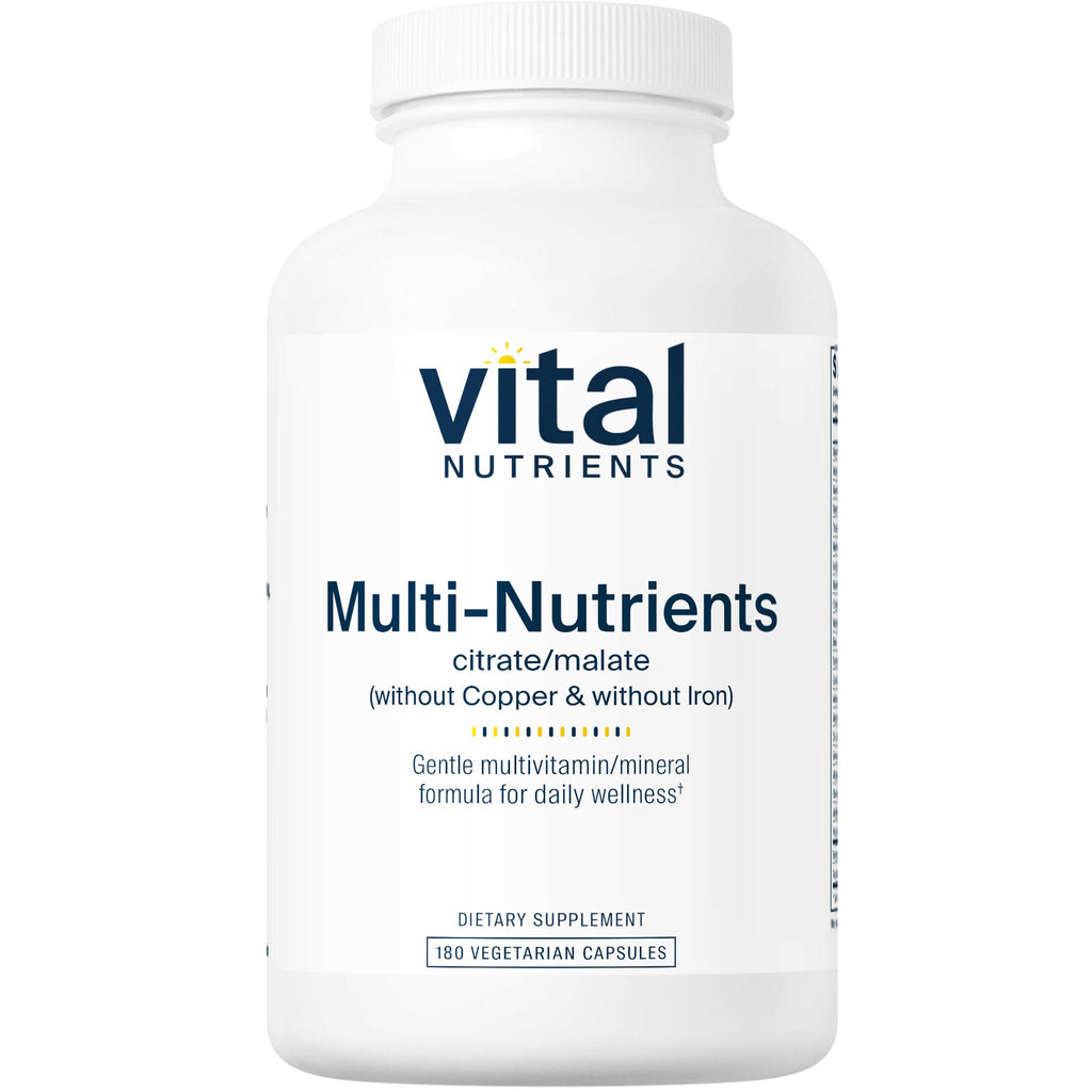 Vital Nutrients Multi-Nutrients 3 Citrate Malate Formula 180 Vcaps