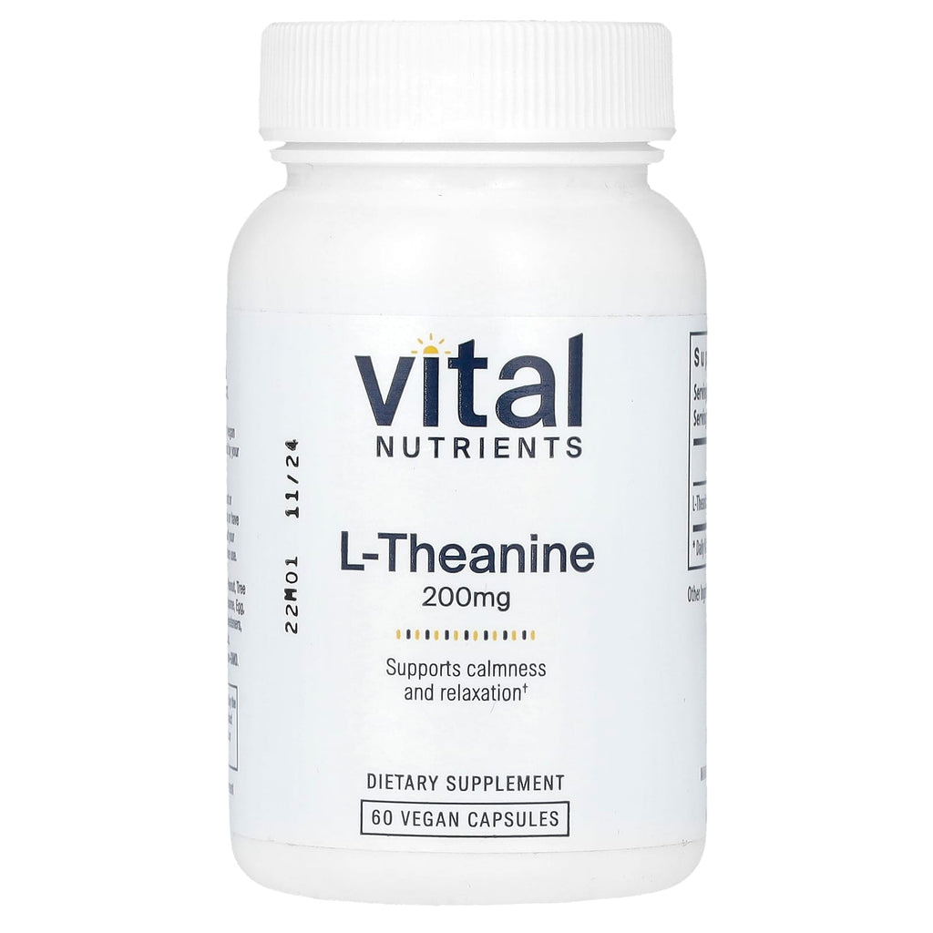 Vital Nutrients L-Theanine 200mg 60 Vcaps