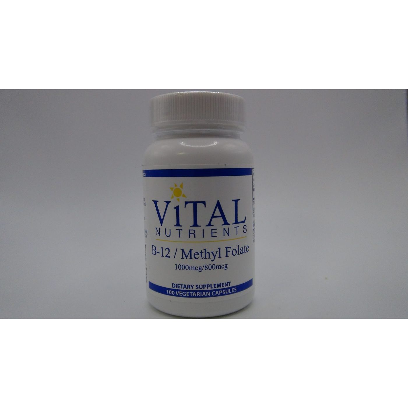Vital Nutrients Vitamin B12 / Methyl Folate 100 Vcaps