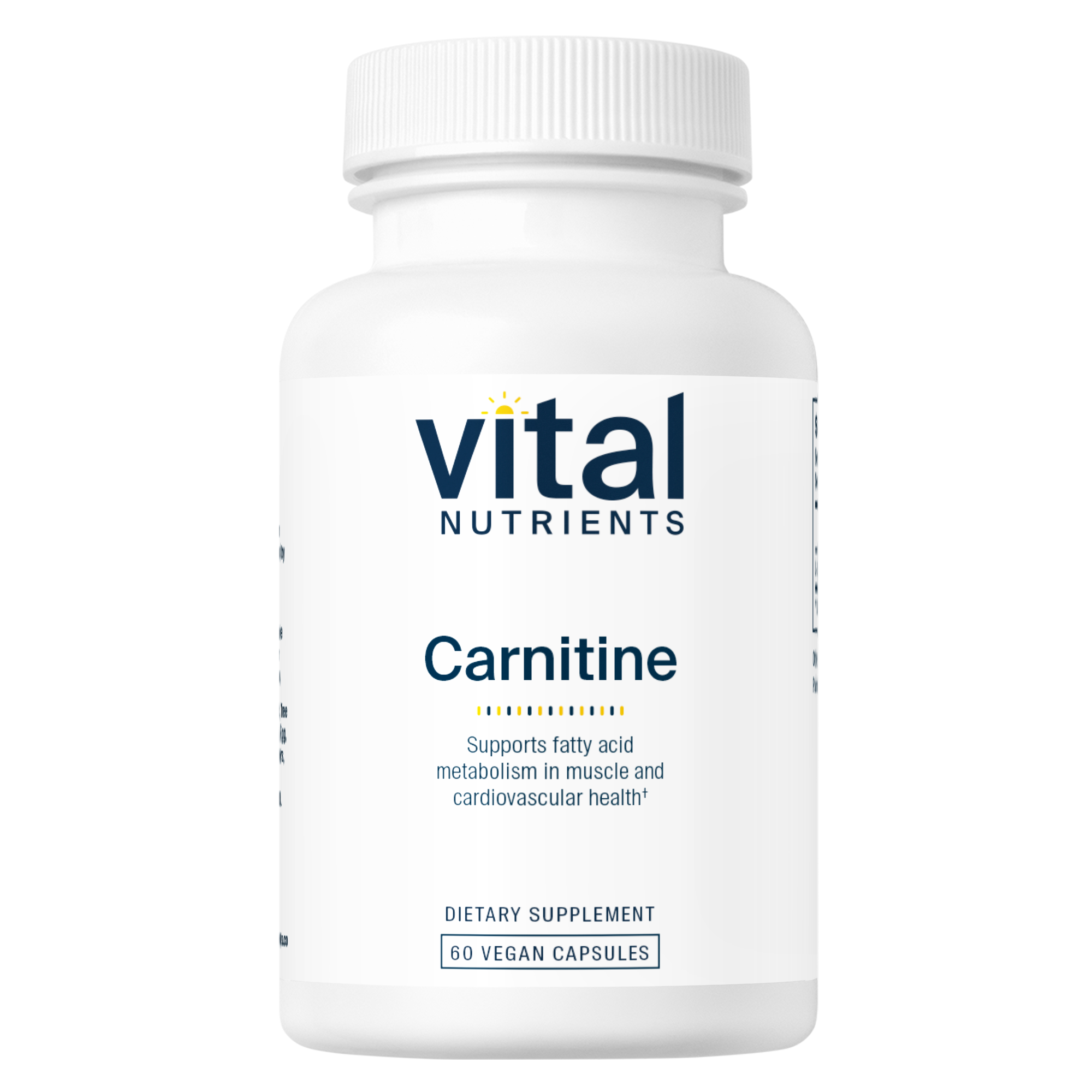 Vital Nutrients Carnitine 500mg 60 Capsules
