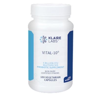 Klaire Labs Vital-10 100 Vcaps - 2 Pack