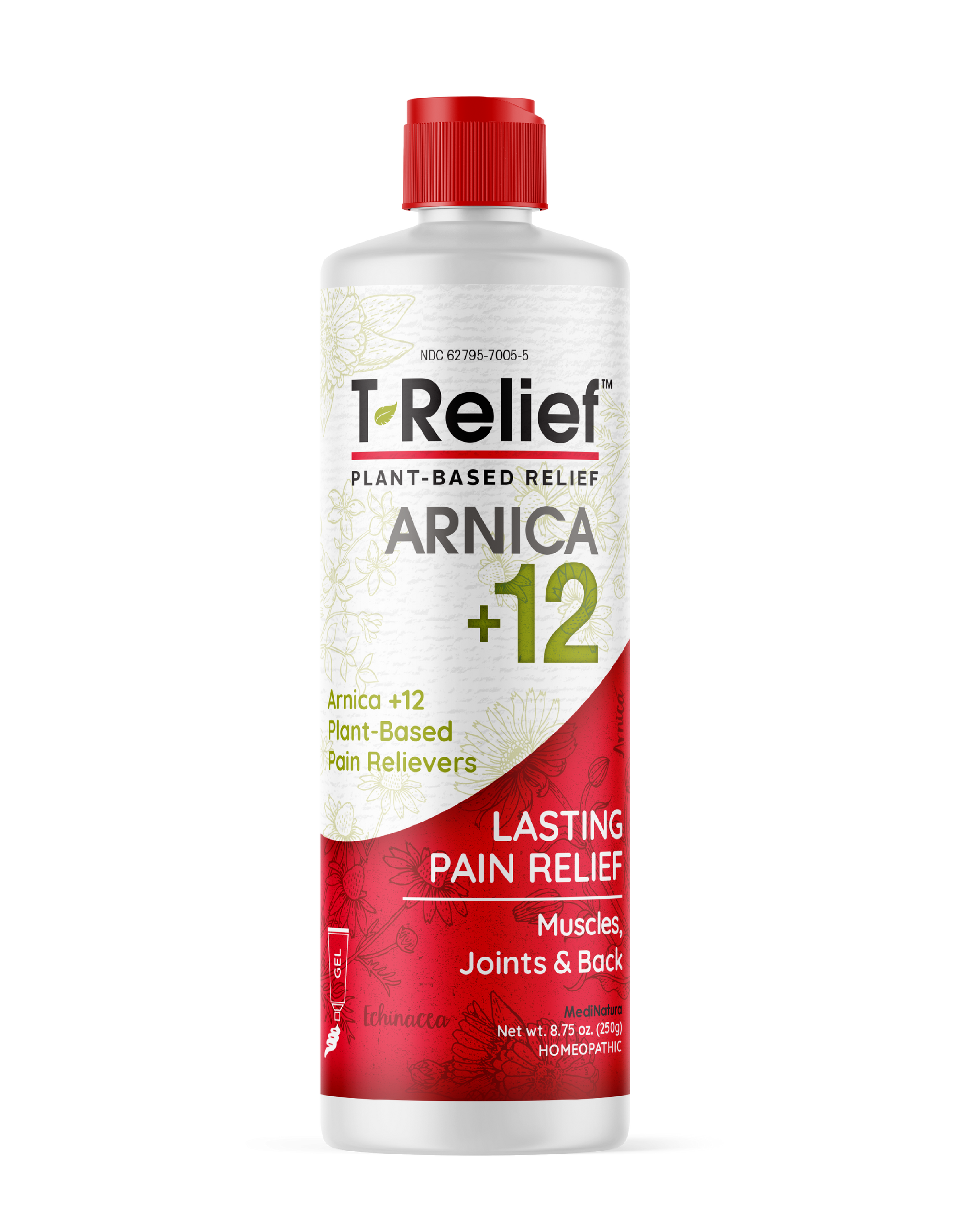 MediNatura T-Relief Arnica +12 Pain Gel 8.75 oz - 4 Pack