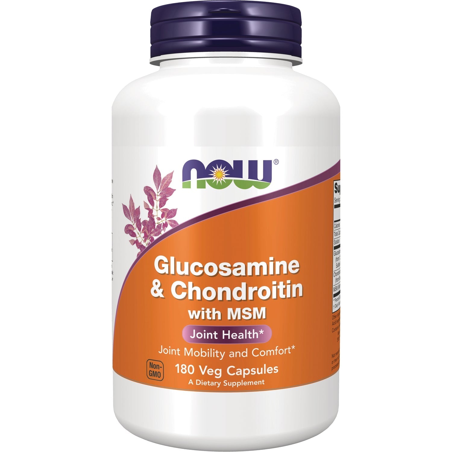 Now Foods Glucosamine & Chondroitin with MSM 180 Vcaps - 3172 - 2 Pack