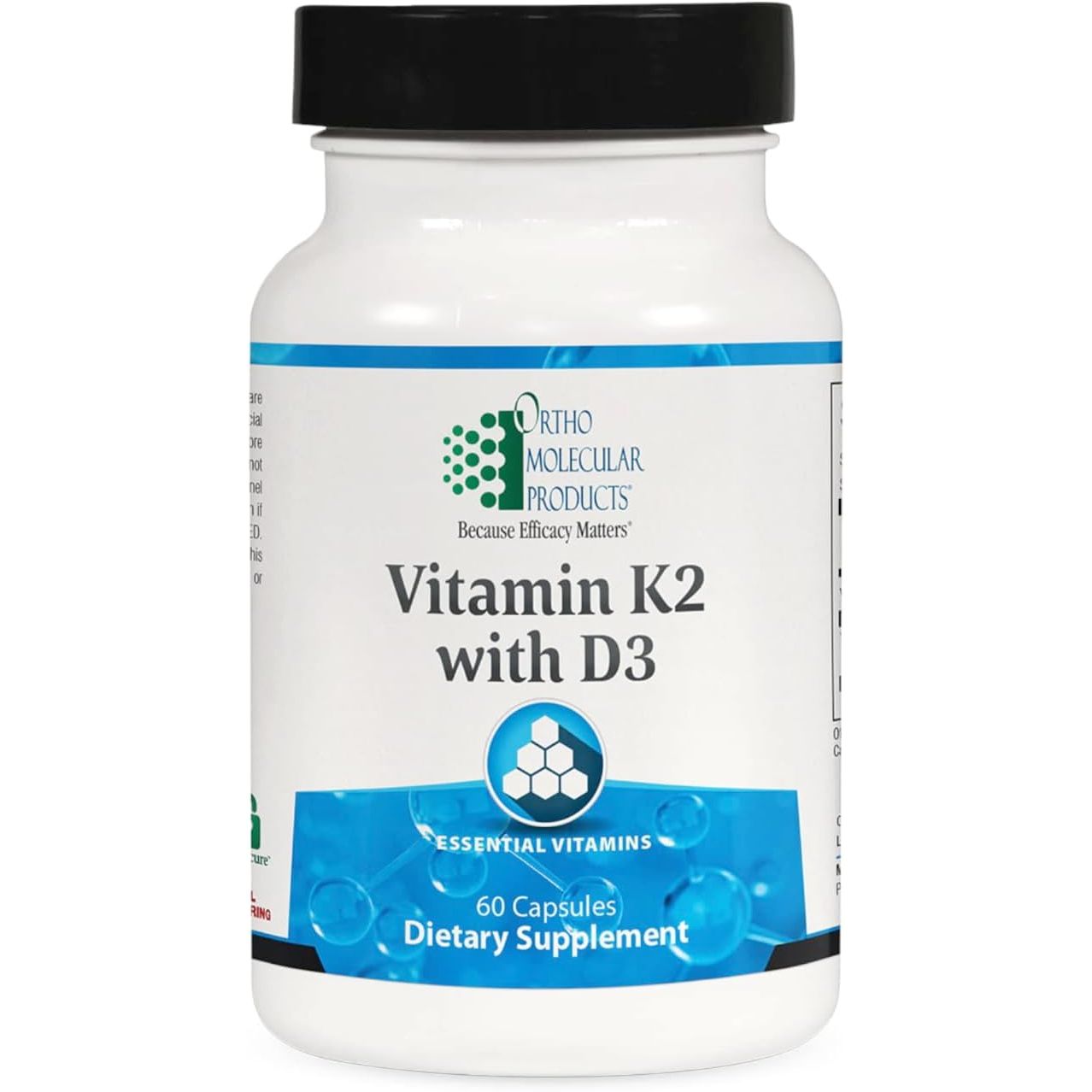 Ortho Molecular Vitamin K2 With D3 60 Capsules - 2 Pack