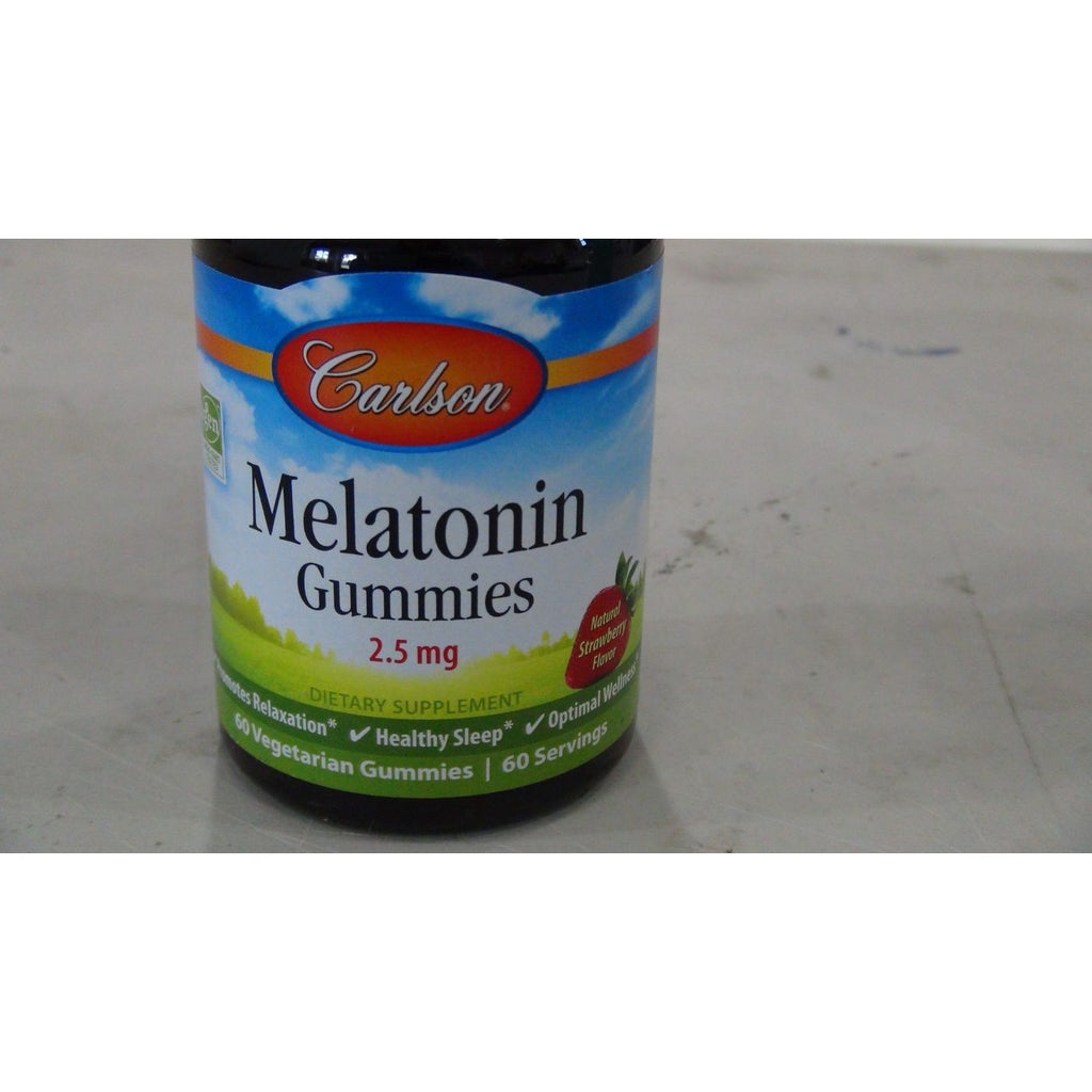 Carlson Labs Melatonin Gummies 2.5 mg 60 Count
