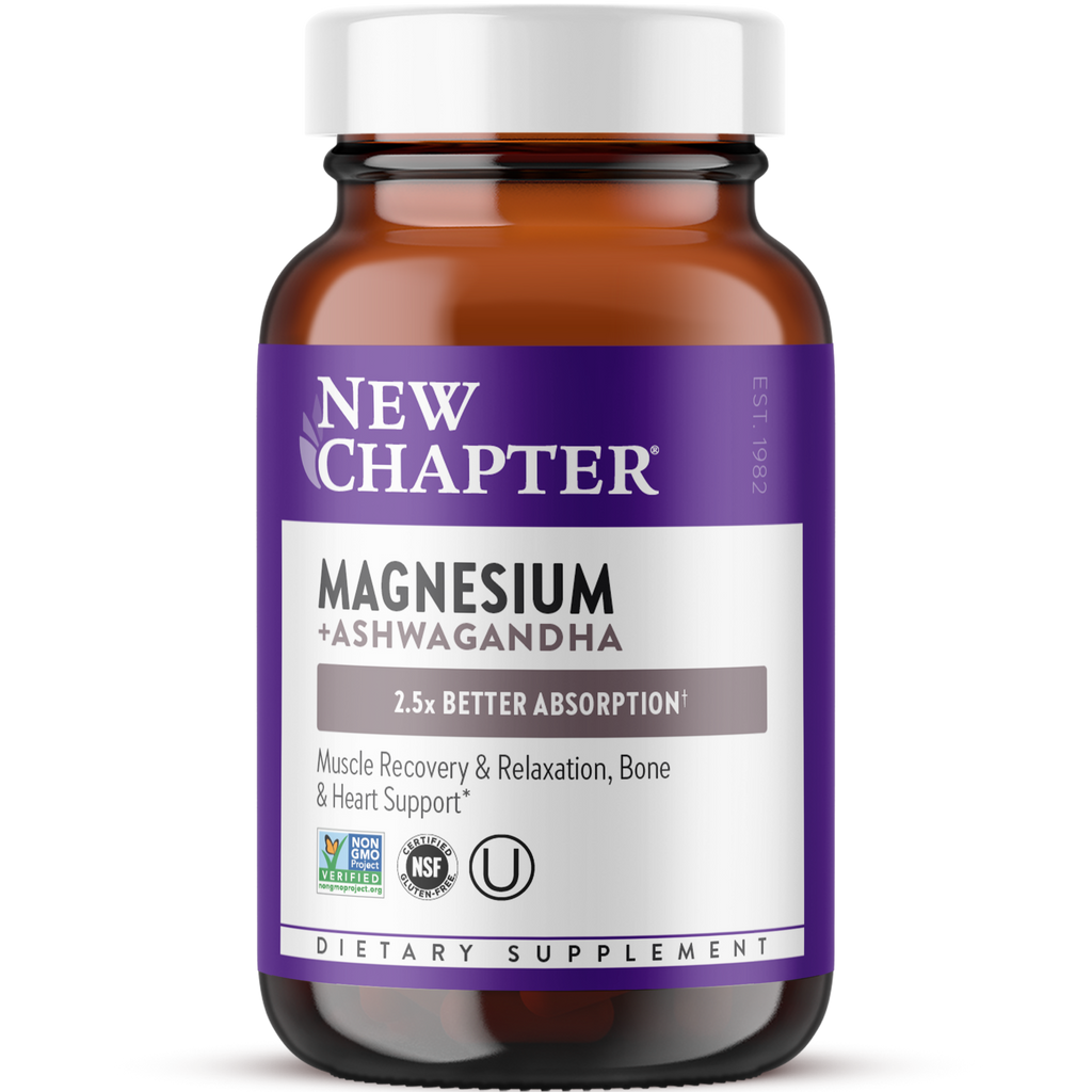New Chapter Magnesium + Ashwagandha 60 Vcaps