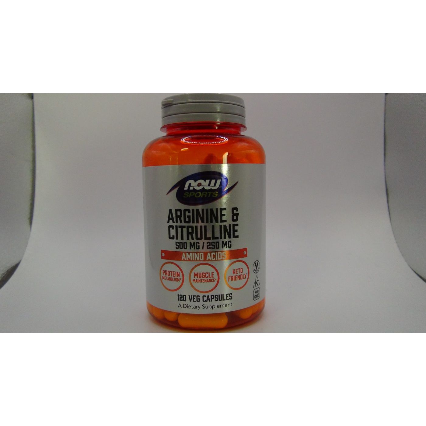 Now Sports Arginine & Citrulline 500 mg / 250 mg - 120 Vcaps - 0037
