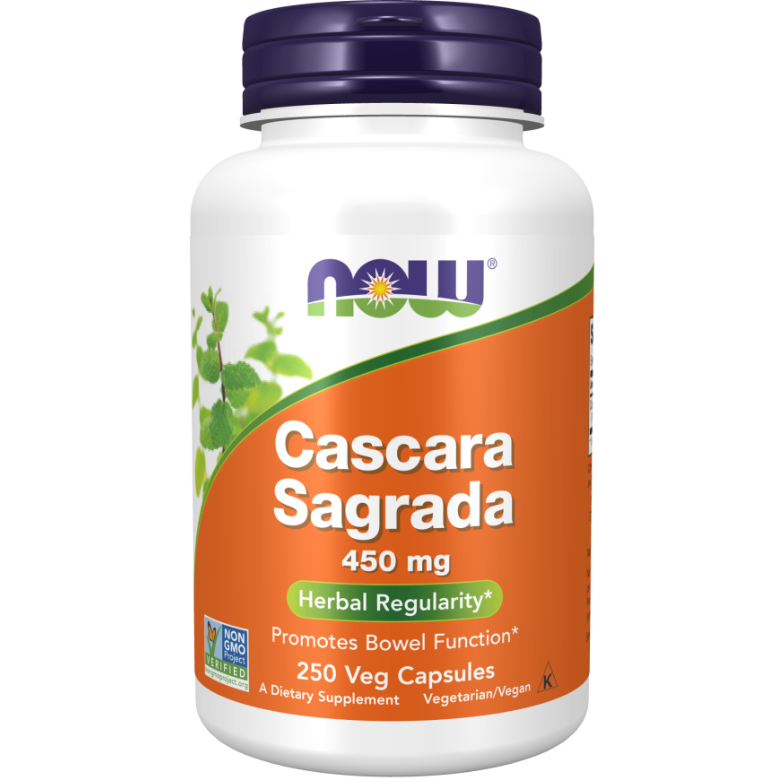Now Foods Cascara Sagrada 450 mg 250 Vcaps - 4623