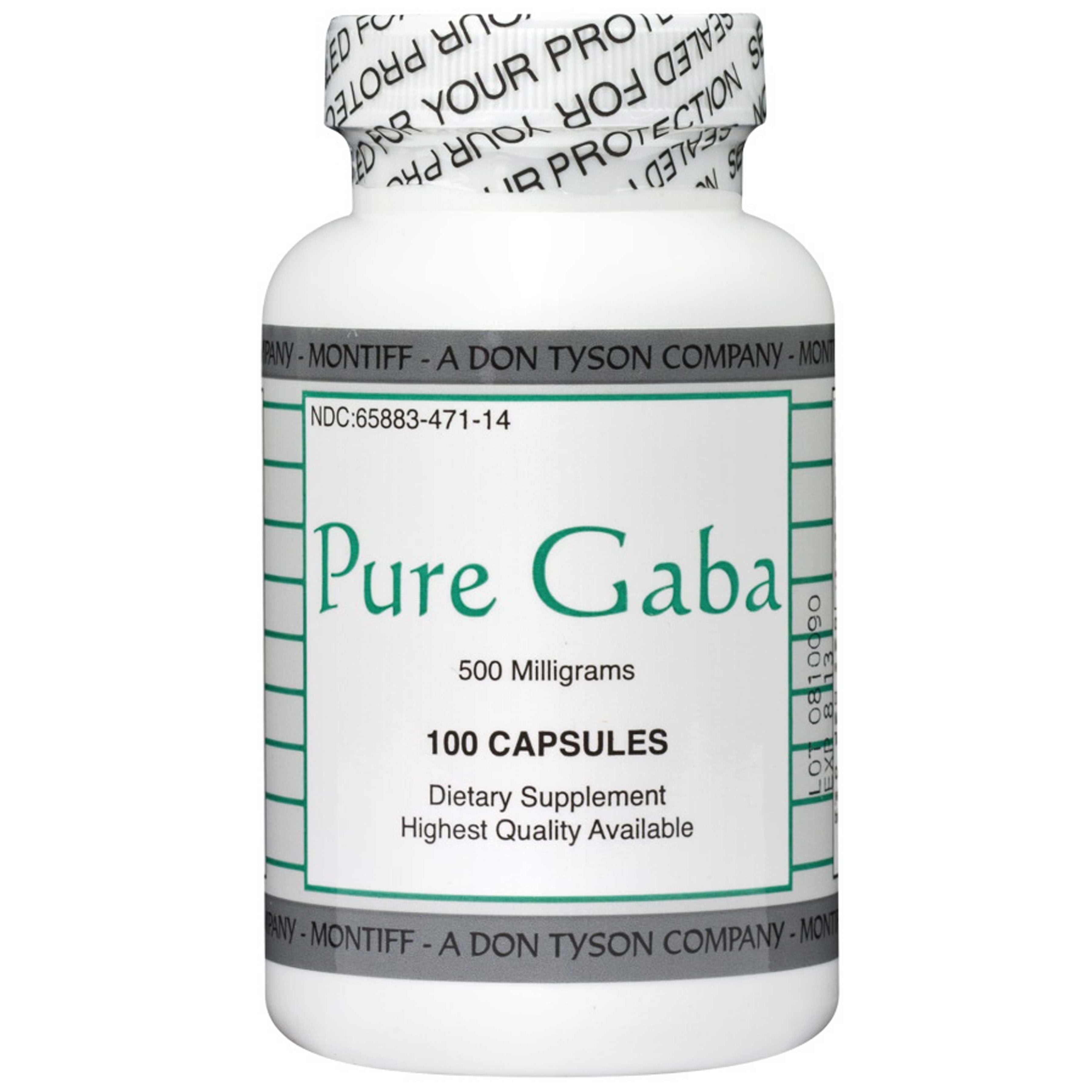 Montiff Pure GABA 500 mg 100 Capsules