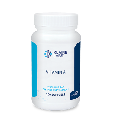 Klaire Labs Vitamin A 25000 IU 100 Softgels