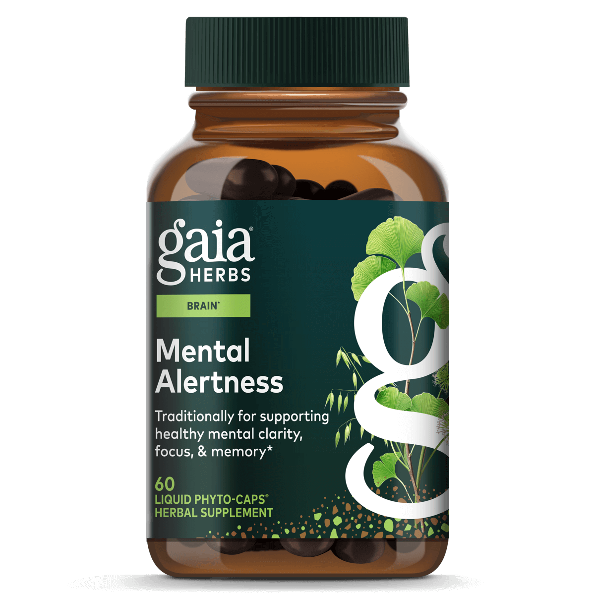 Gaia Herbs Mental Alertness 60 Capsules - 3 Pack