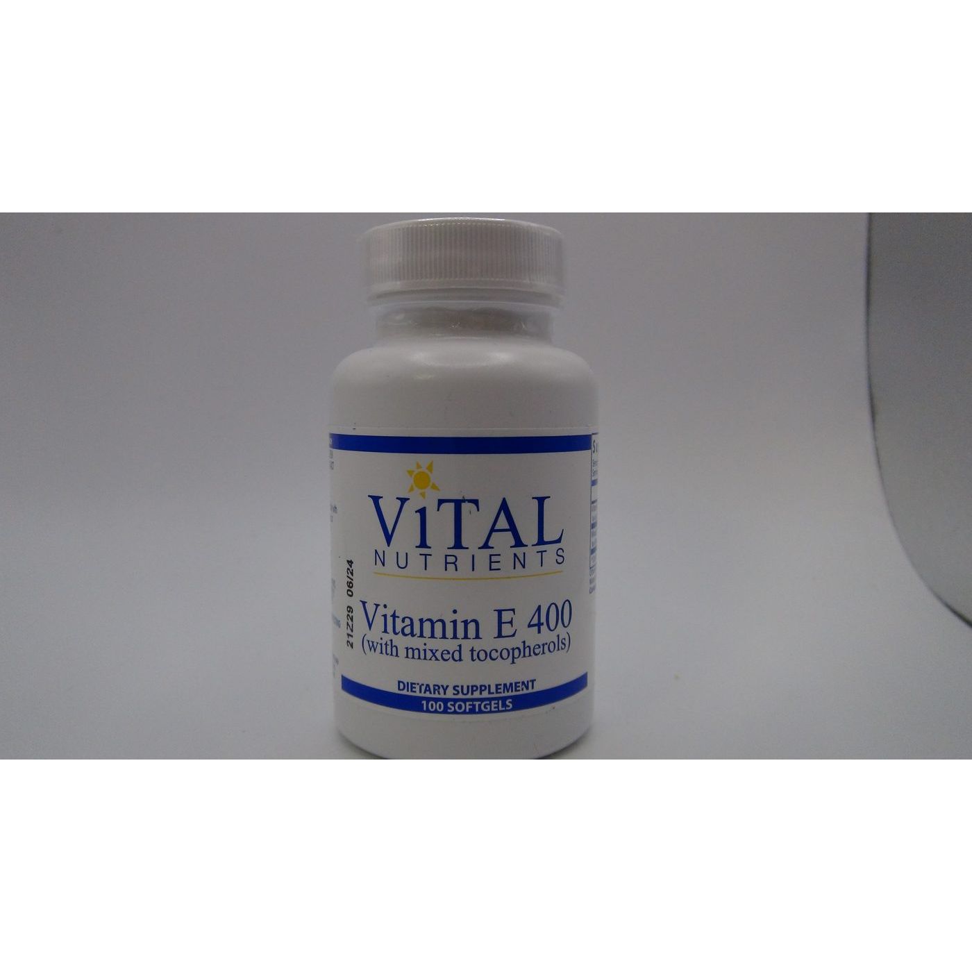 Vital Nutrients Vitamin E 400 With Mixed Tocopherols 100 Softgels