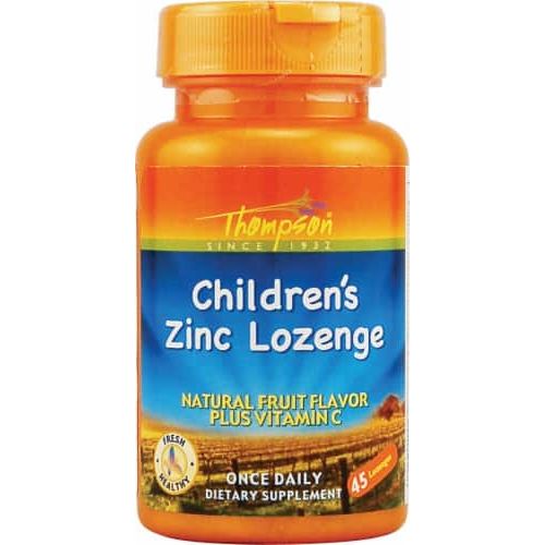 Thompson Zinc Children's Lozenge with Vit C Fruit Flavor 45 Lozenges - TT1096       19845