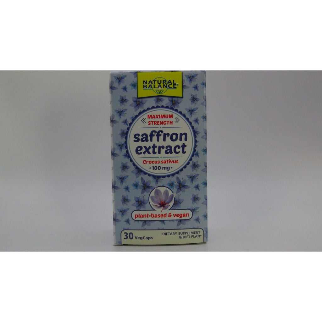 Natural Balance Saffron Extract 100 mg 30 Vcaps
