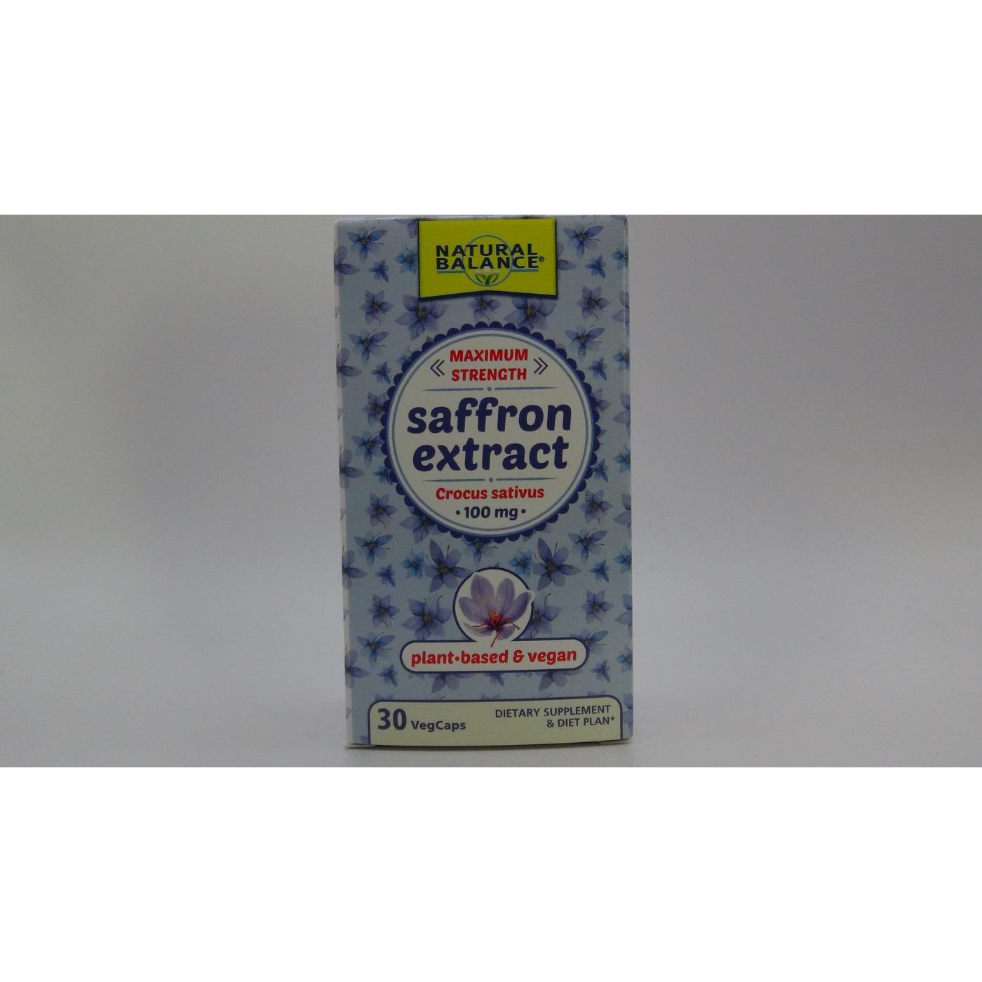 Natural Balance Saffron Extract 100 mg 30 Vcaps