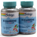 SOLARAY -  D-Mannose with CranActin 1000mg - 120 Count - 2 pack