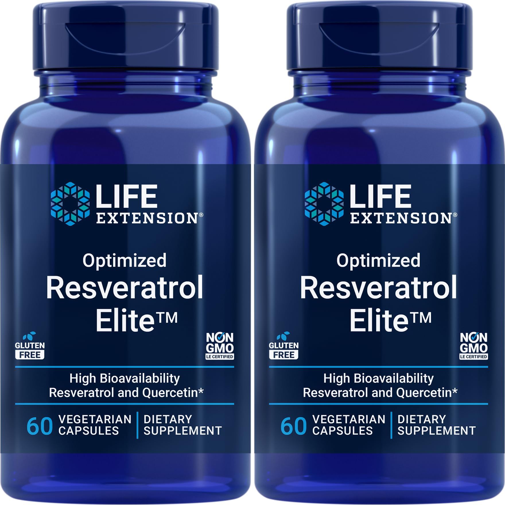 Life Extension Optimized Resveratrol 60 Vcaps - 2 Pack