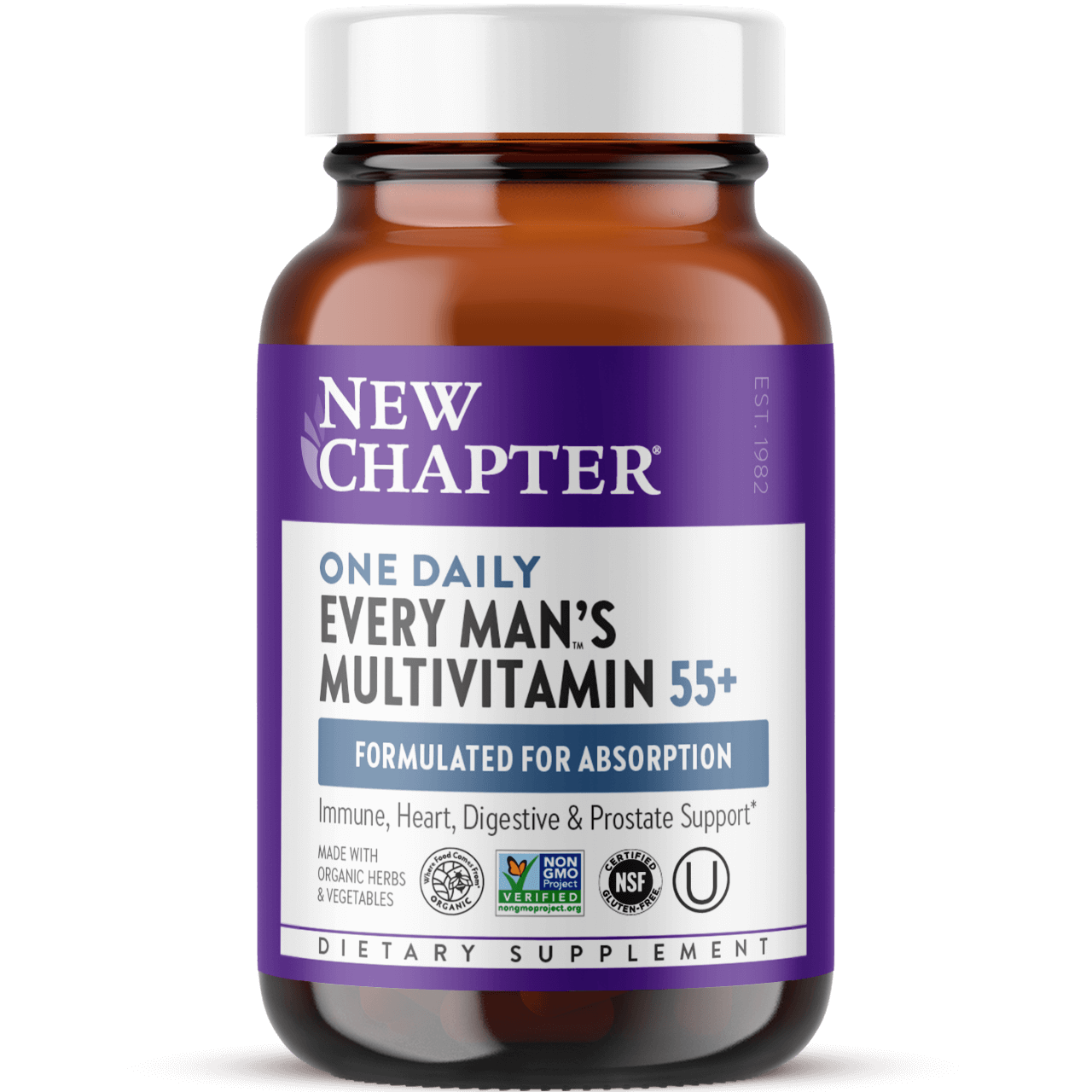 New Chapter Every Man's One Daily 55+ 72 Tablets