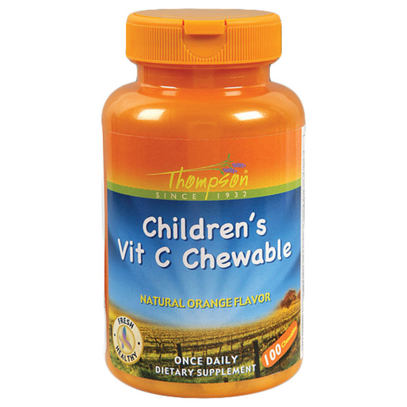Thompson Children's Vitamin C Orange 100 Chewables