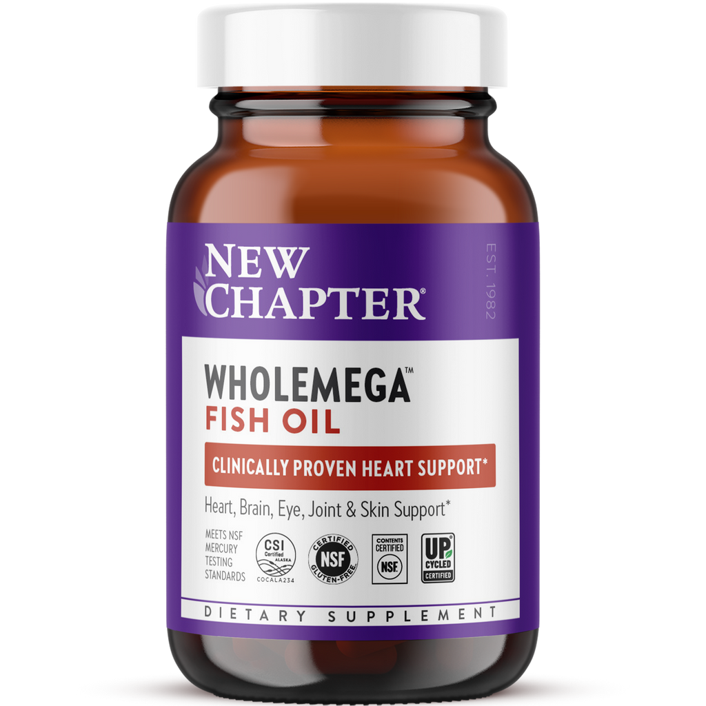New Chapter Wholemega Whole Fish Oil 120 Softgels - 2 Pack