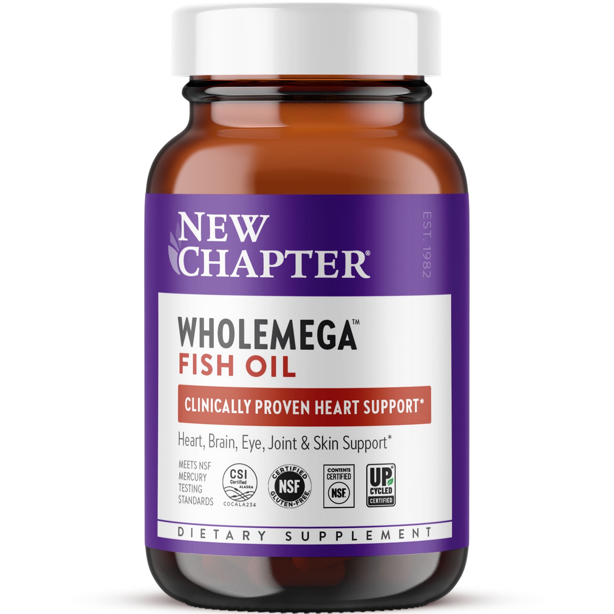 New Chapter Wholemega Whole Fish Oil 120 Softgels - 2 Pack