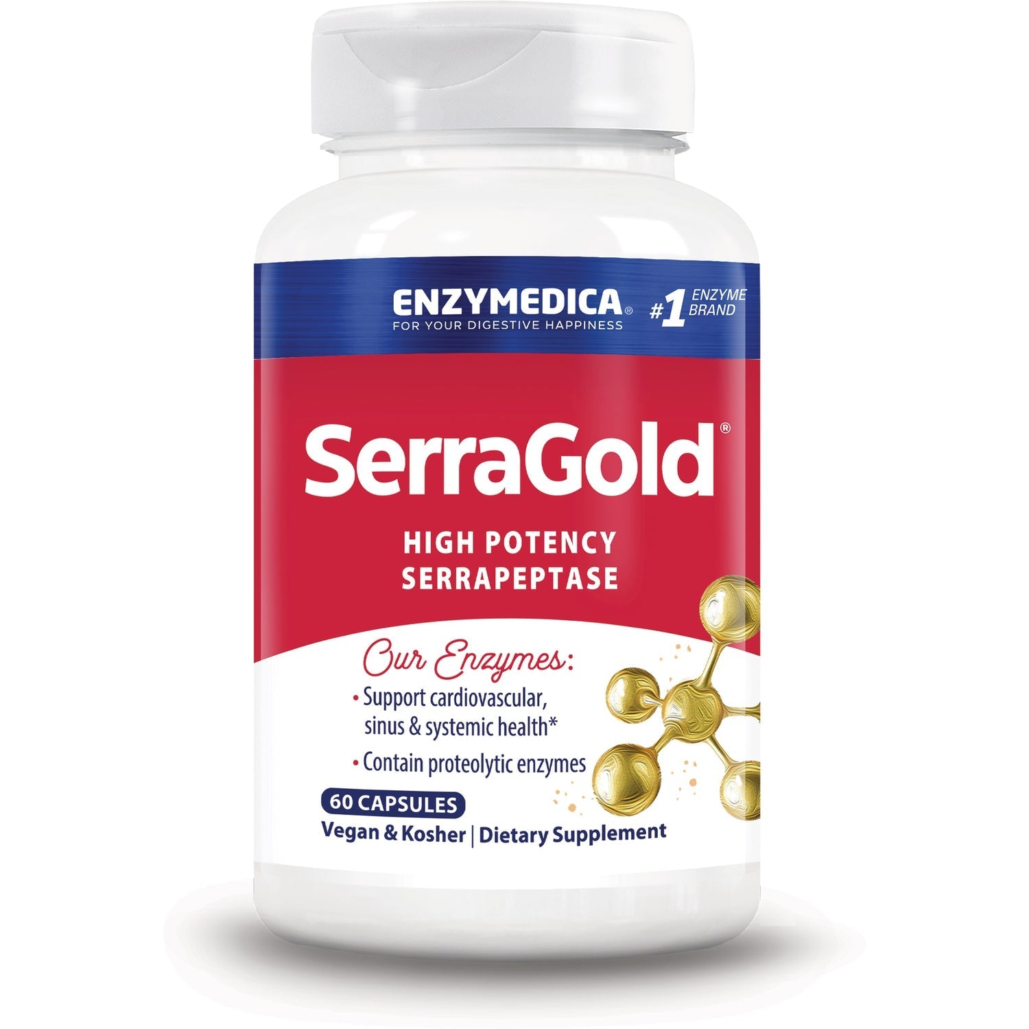 Enzymedica SerraGold 60 Capsules