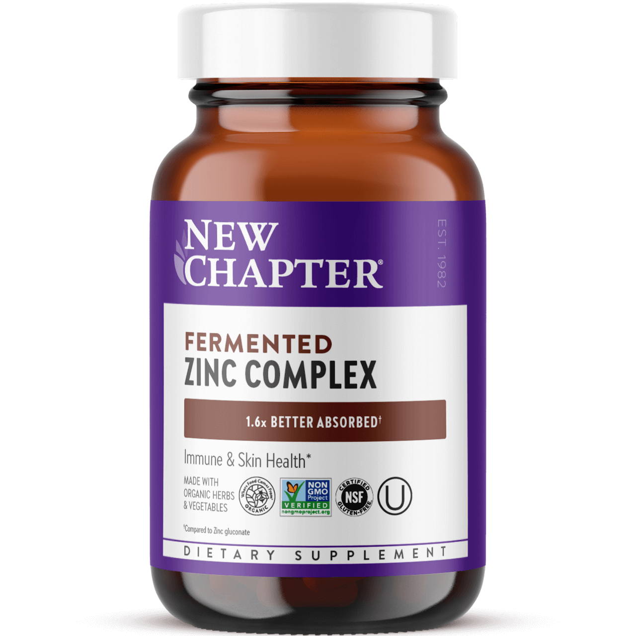 New Chapter Zinc Complex 90 Tablets