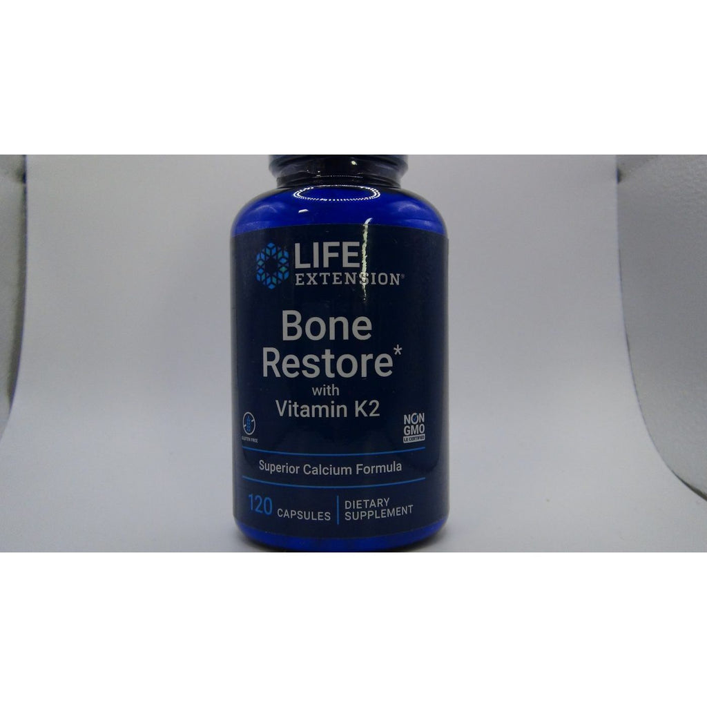 Life Extension Bone Restore With Vitamin K2 120 Capsules