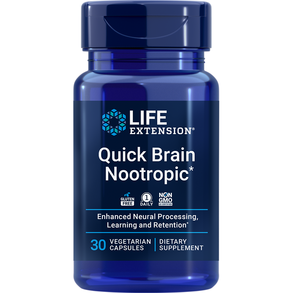 Life Extension Quick Brain Nootropic 30 Vcaps